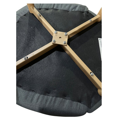 Καρέκλα Τραπεζαρίας ArteLibre LUZIA Γκρι/Φυσικό Ύφασμα/Μέταλλο 57x60x78cm - Hippiehome.gr