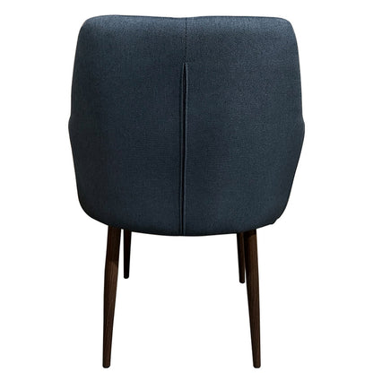 Καρέκλα Τραπεζαρίας ArteLibre LUZIA Γκρι/Καρυδί Ύφασμα/Μέταλλο 57x60x78cm - Hippiehome.gr