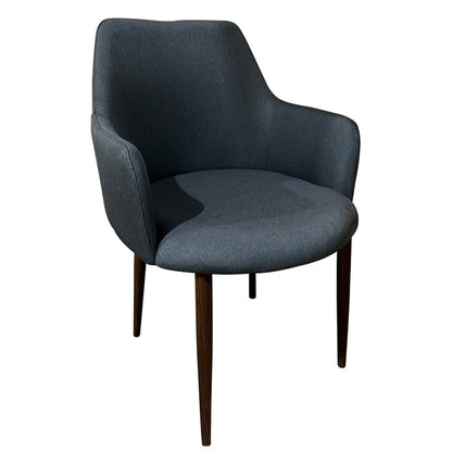 Καρέκλα Τραπεζαρίας ArteLibre LUZIA Γκρι/Καρυδί Ύφασμα/Μέταλλο 57x60x78cm - Hippiehome.gr