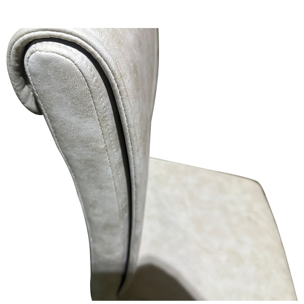 Καρέκλα Τραπεζαρίας ArteLibre ESTRELLA Μπεζ/Μαύρο PU/Μέταλλο 43x56x95cm - Hippiehome.gr