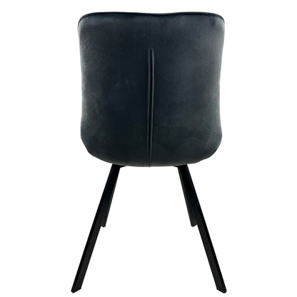Καρέκλα Τραπεζαρίας ArteLibre BRISA Γκρι/Μαύρο Βελούδο/Μέταλλο 53x60x85cm - Hippiehome.gr