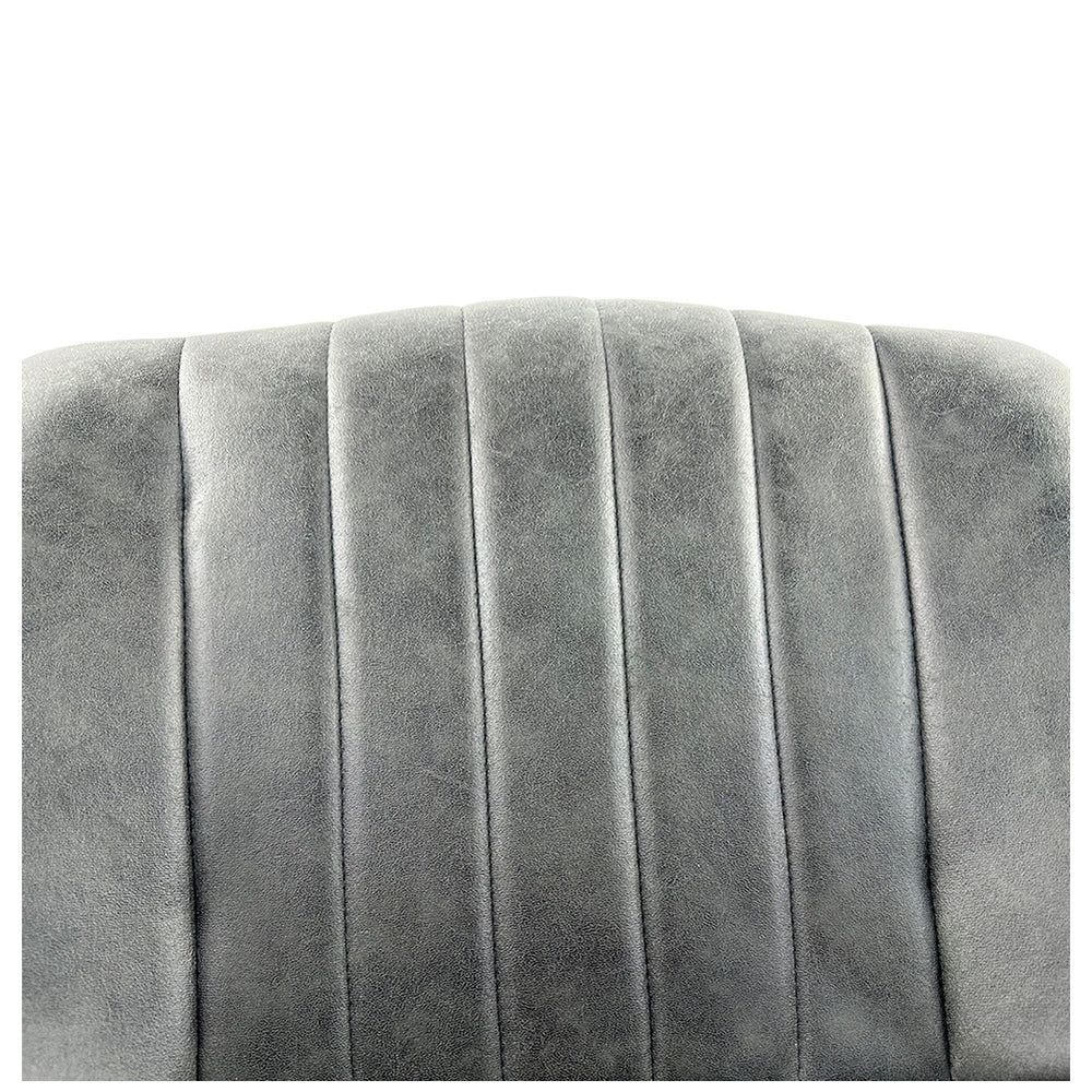 Καρέκλα Τραπεζαρίας ArteLibre MILONGA Γκρι/Μαύρο PU/Μέταλλο 55x61x88cm - Hippiehome.gr