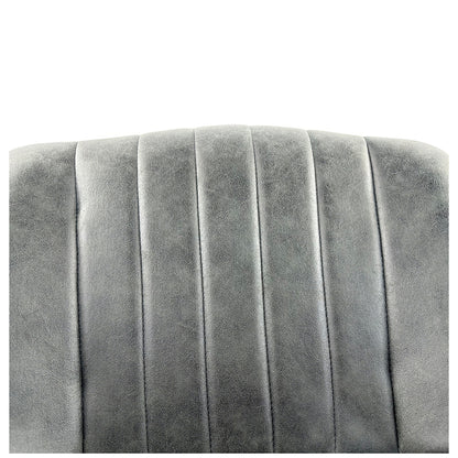 Καρέκλα Τραπεζαρίας ArteLibre MILONGA Γκρι/Μαύρο PU/Μέταλλο 55x61x88cm - Hippiehome.gr