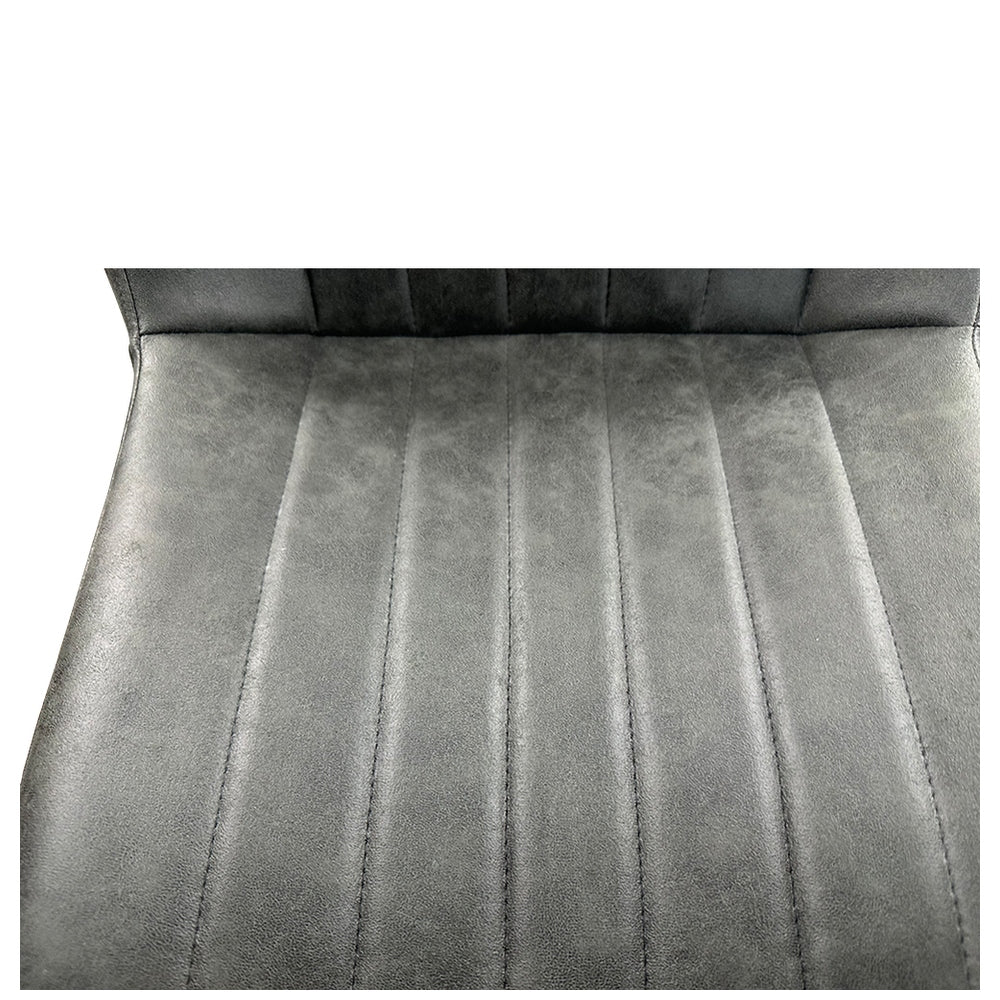 Καρέκλα Τραπεζαρίας ArteLibre MILONGA Γκρι/Μαύρο PU/Μέταλλο 55x61x88cm - Hippiehome.gr