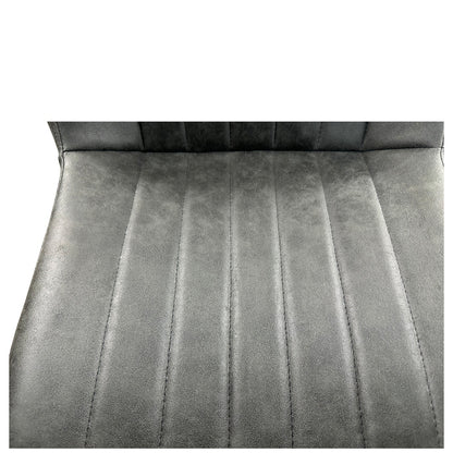 Καρέκλα Τραπεζαρίας ArteLibre MILONGA Γκρι/Μαύρο PU/Μέταλλο 55x61x88cm - Hippiehome.gr