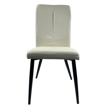 Καρέκλα Τραπεζαρίας ArteLibre FANDANGO Μπεζ/Μαύρο Ύφασμα/Μέταλλο 43x56x97cm - Hippiehome.gr