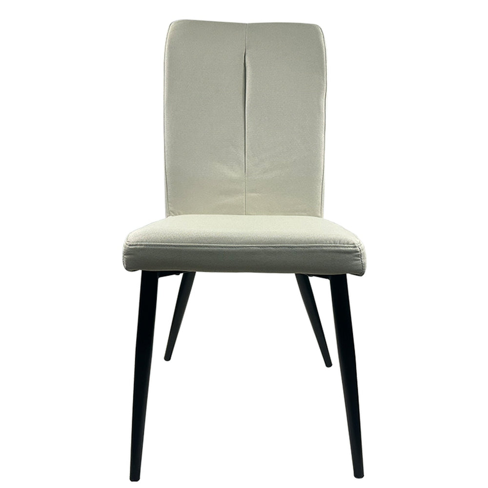 Καρέκλα Τραπεζαρίας ArteLibre FANDANGO Μπεζ/Μαύρο Ύφασμα/Μέταλλο 43x56x97cm - Hippiehome.gr