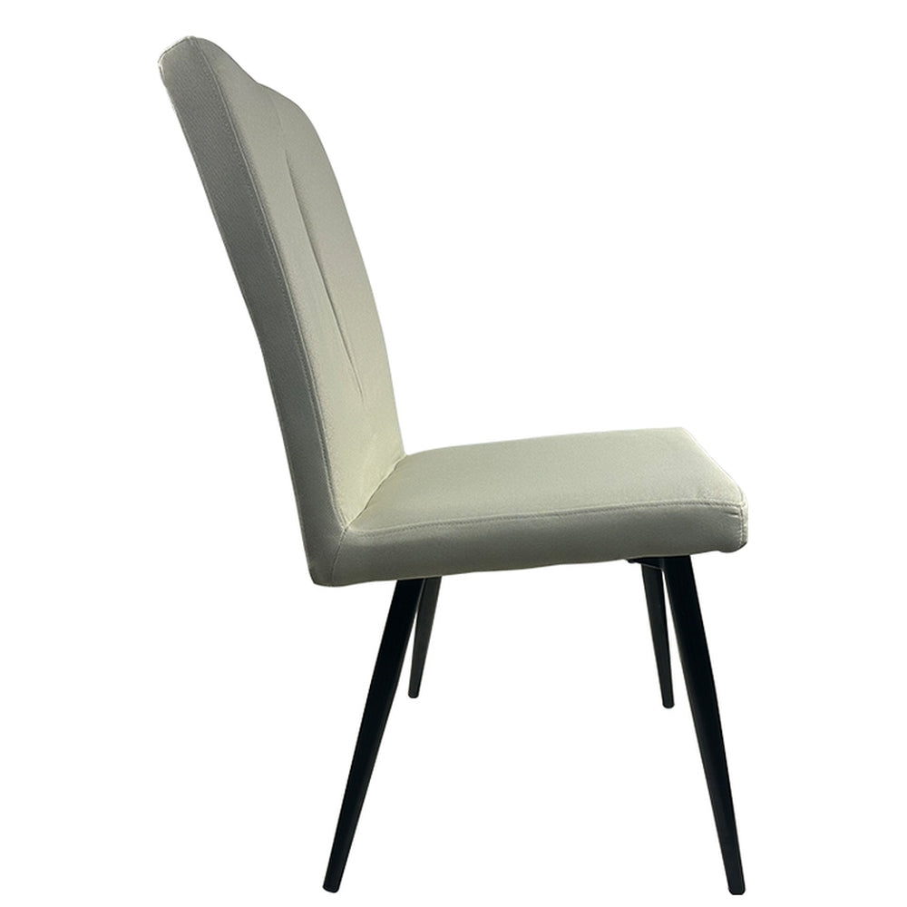 Καρέκλα Τραπεζαρίας ArteLibre FANDANGO Μπεζ/Μαύρο Ύφασμα/Μέταλλο 43x56x97cm - Hippiehome.gr