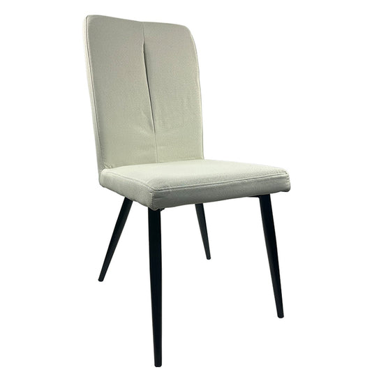 Καρέκλα Τραπεζαρίας ArteLibre FANDANGO Μπεζ/Μαύρο Ύφασμα/Μέταλλο 43x56x97cm - Hippiehome.gr