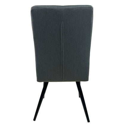 Καρέκλα Τραπεζαρίας ArteLibre FANDANGO Γκρι/Μαύρο Ύφασμα/Μέταλλο 43x56x97cm - Hippiehome.gr