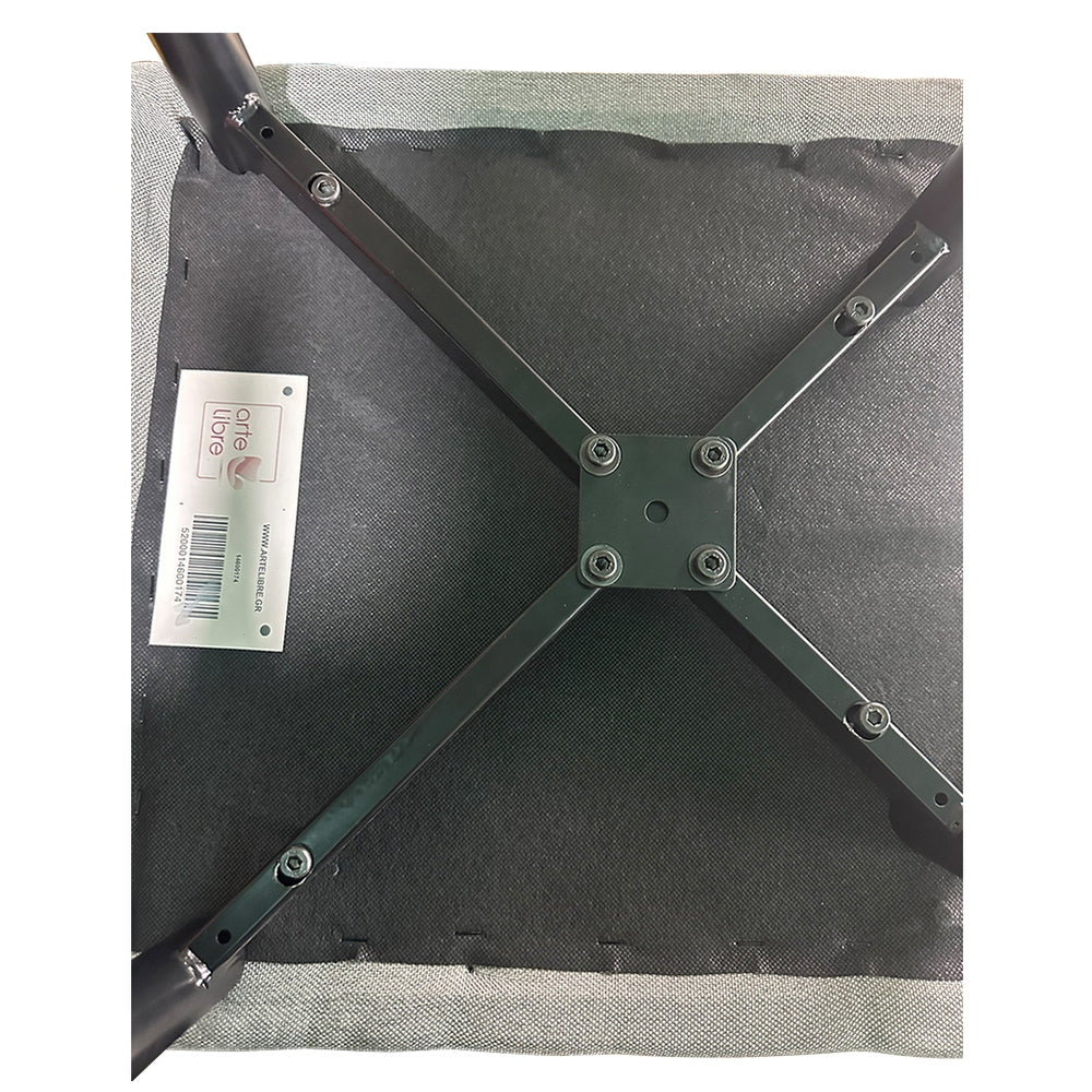 Καρέκλα Τραπεζαρίας ArteLibre FANDANGO Γκρι/Μαύρο Ύφασμα/Μέταλλο 43x56x97cm - Hippiehome.gr