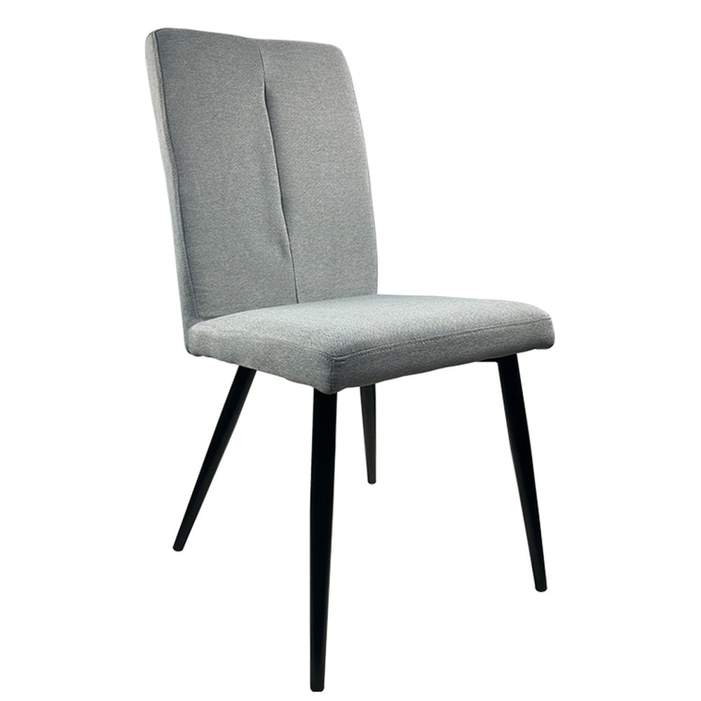 Καρέκλα Τραπεζαρίας ArteLibre FANDANGO Γκρι/Μαύρο Ύφασμα/Μέταλλο 43x56x97cm - Hippiehome.gr