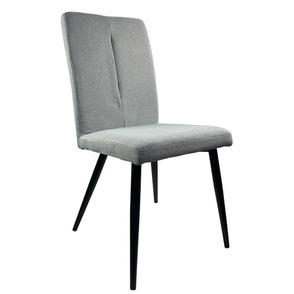 Καρέκλα Τραπεζαρίας ArteLibre FANDANGO Γκρι/Μαύρο Ύφασμα/Μέταλλο 43x56x97cm - Hippiehome.gr