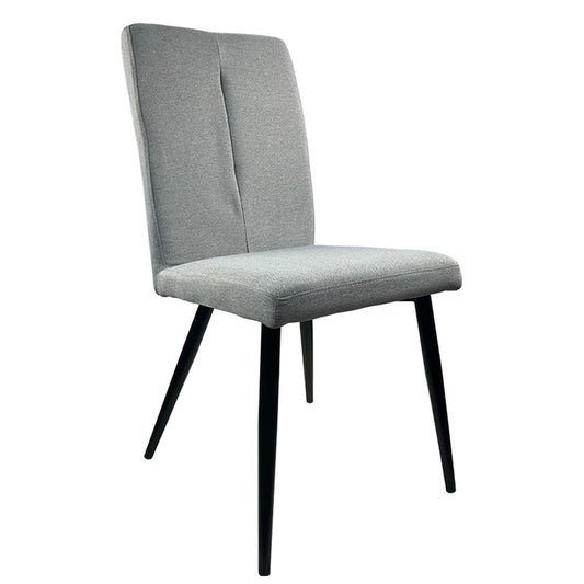 Καρέκλα Τραπεζαρίας ArteLibre FANDANGO Γκρι/Μαύρο Ύφασμα/Μέταλλο 43x56x97cm - Hippiehome.gr