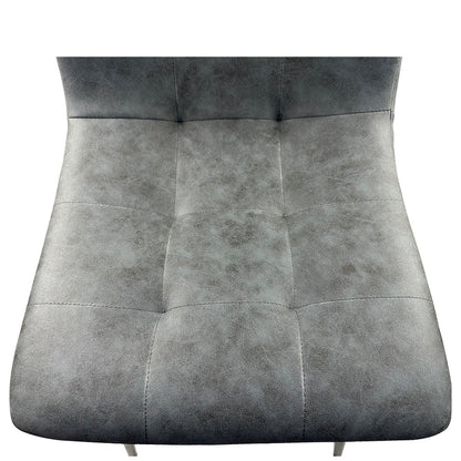 Καρέκλα Τραπεζαρίας ArteLibre YUCATAN Ανθρακί PU/Μέταλλο 44x55x86cm - Hippiehome.gr