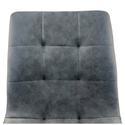 Καρέκλα Τραπεζαρίας ArteLibre YUCATAN Ανθρακί PU/Μέταλλο 44x55x86cm - Hippiehome.gr