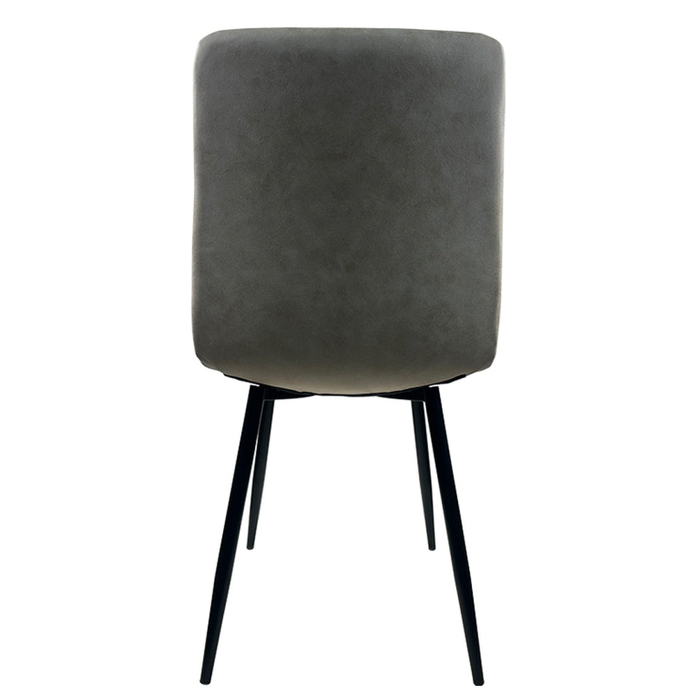 Καρέκλα Τραπεζαρίας ArteLibre YUCATAN Μπεζ/Μαύρο PU/Μέταλλο 44x55x86cm - Hippiehome.gr