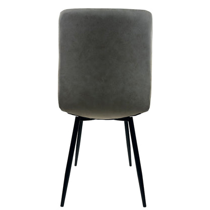 Καρέκλα Τραπεζαρίας ArteLibre YUCATAN Μπεζ/Μαύρο PU/Μέταλλο 44x55x86cm - Hippiehome.gr