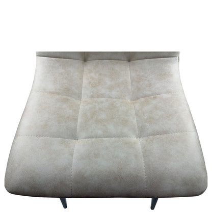 Καρέκλα Τραπεζαρίας ArteLibre YUCATAN Μπεζ/Μαύρο PU/Μέταλλο 44x55x86cm - Hippiehome.gr