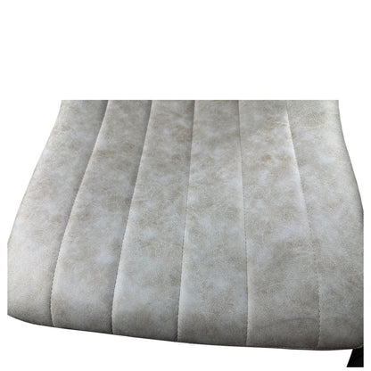 Καρέκλα Τραπεζαρίας ArteLibre YUCARIA Μπεζ/Μαύρο PU/Μέταλλο 44x55x86cm - Hippiehome.gr