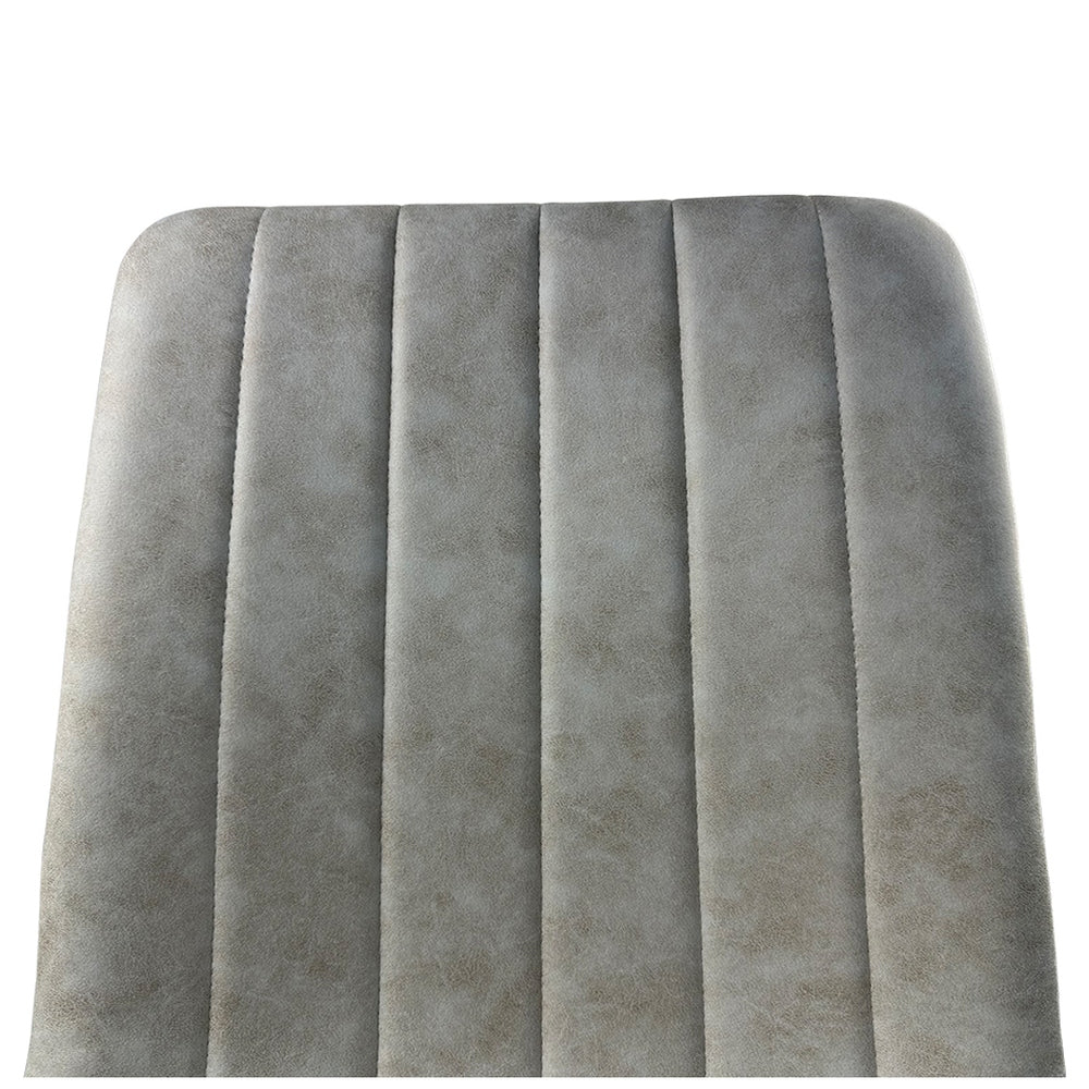 Καρέκλα Τραπεζαρίας ArteLibre YUCARIA Μπεζ/Μαύρο PU/Μέταλλο 44x55x86cm - Hippiehome.gr