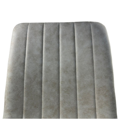 Καρέκλα Τραπεζαρίας ArteLibre YUCARIA Μπεζ/Μαύρο PU/Μέταλλο 44x55x86cm - Hippiehome.gr