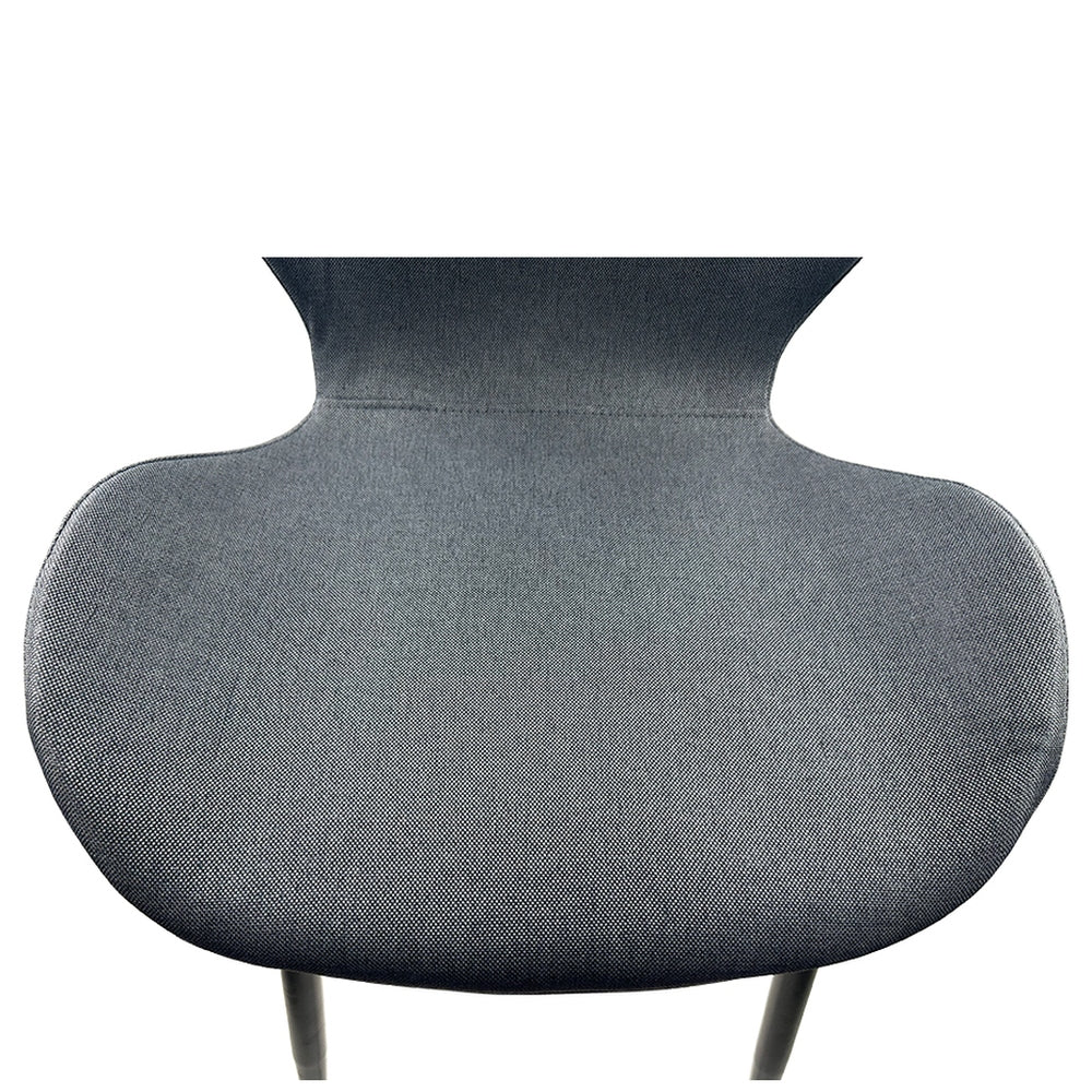 Καρέκλα Τραπεζαρίας ArteLibre RIOJA Γκρι/Μαύρο Ύφασμα/Μέταλλο 46x50x80cm - Hippiehome.gr