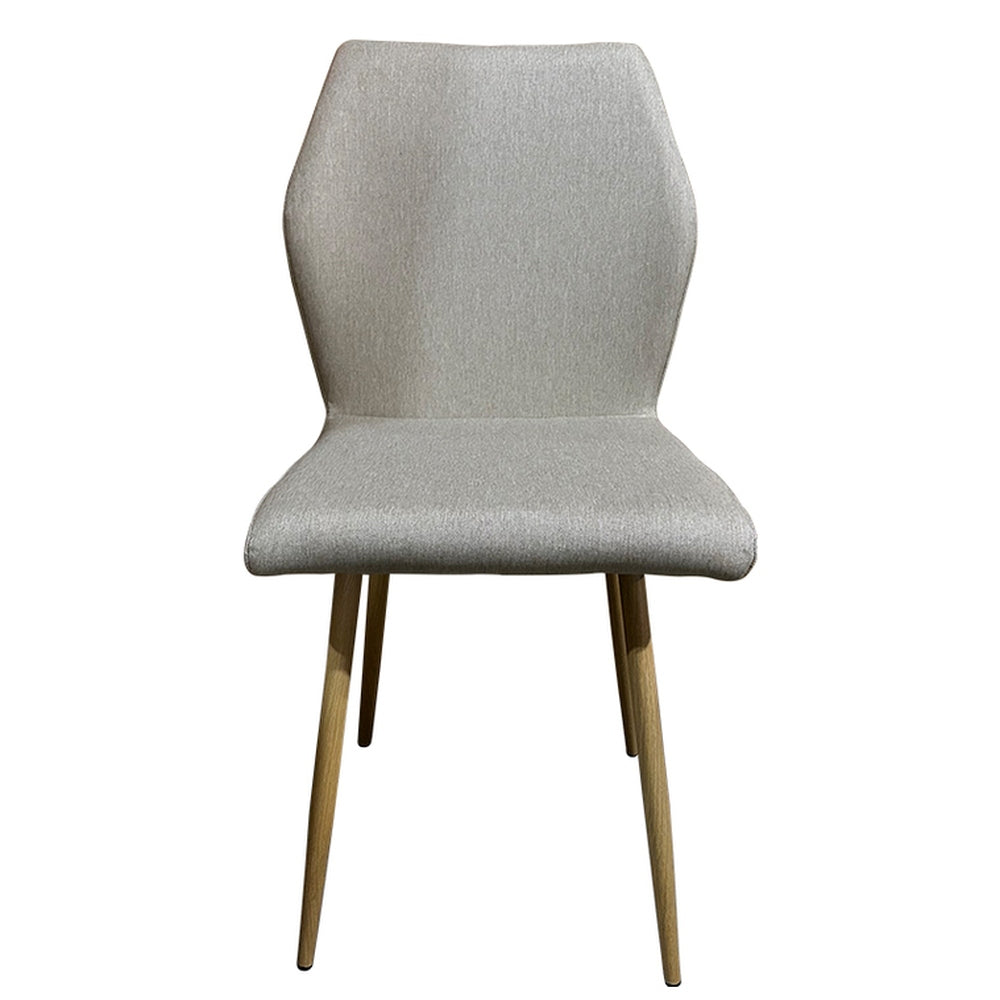 Καρέκλα Τραπεζαρίας ArteLibre LAGOA Ανοιχτό Καφέ/Φυσικό Ύφασμα/Μέταλλο 46x57x86cm - Hippiehome.gr