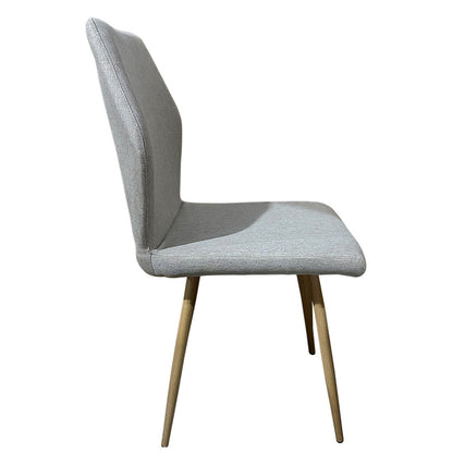 Καρέκλα Τραπεζαρίας ArteLibre LAGOA Ανοιχτό Καφέ/Φυσικό Ύφασμα/Μέταλλο 46x57x86cm - Hippiehome.gr