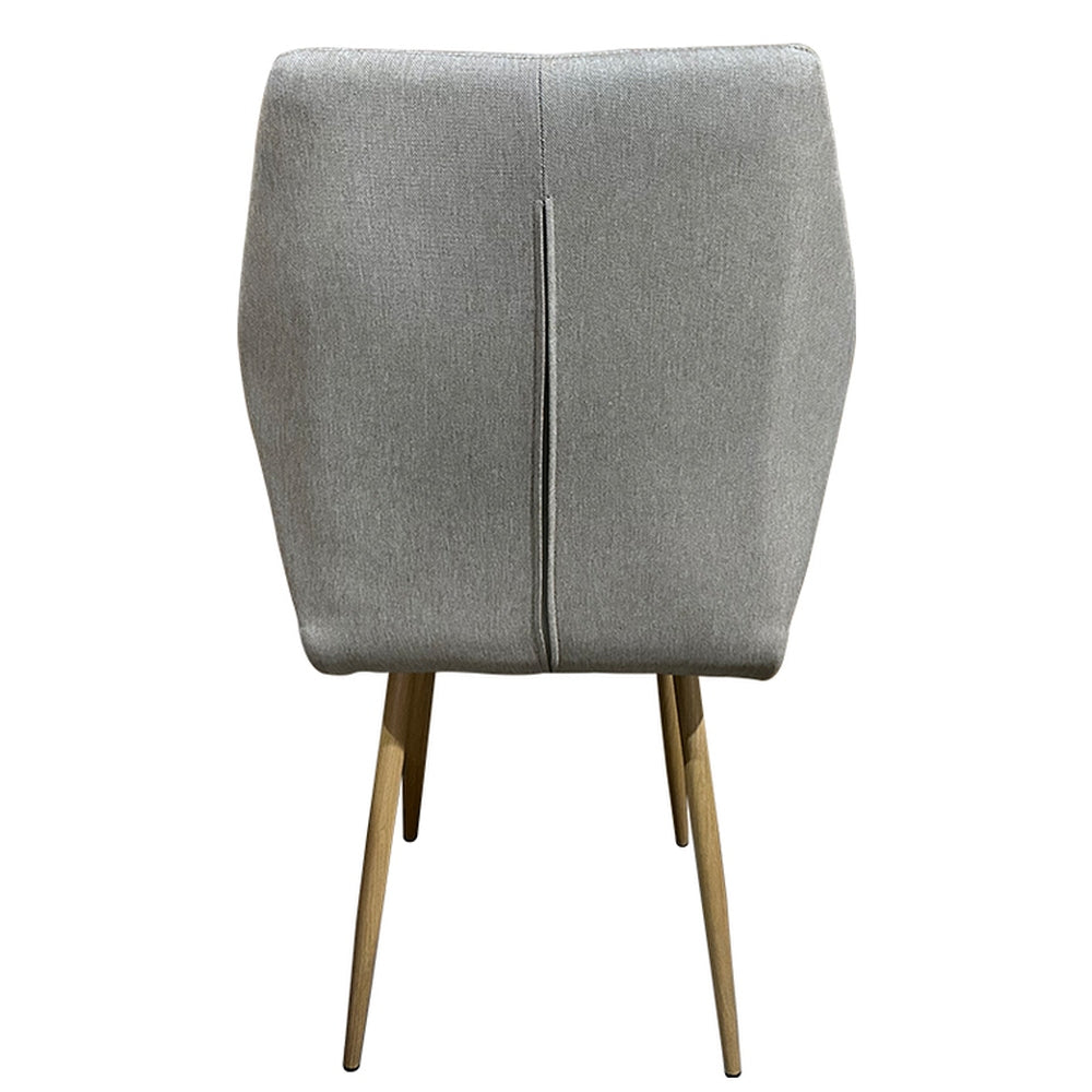 Καρέκλα Τραπεζαρίας ArteLibre LAGOA Ανοιχτό Καφέ/Φυσικό Ύφασμα/Μέταλλο 46x57x86cm - Hippiehome.gr