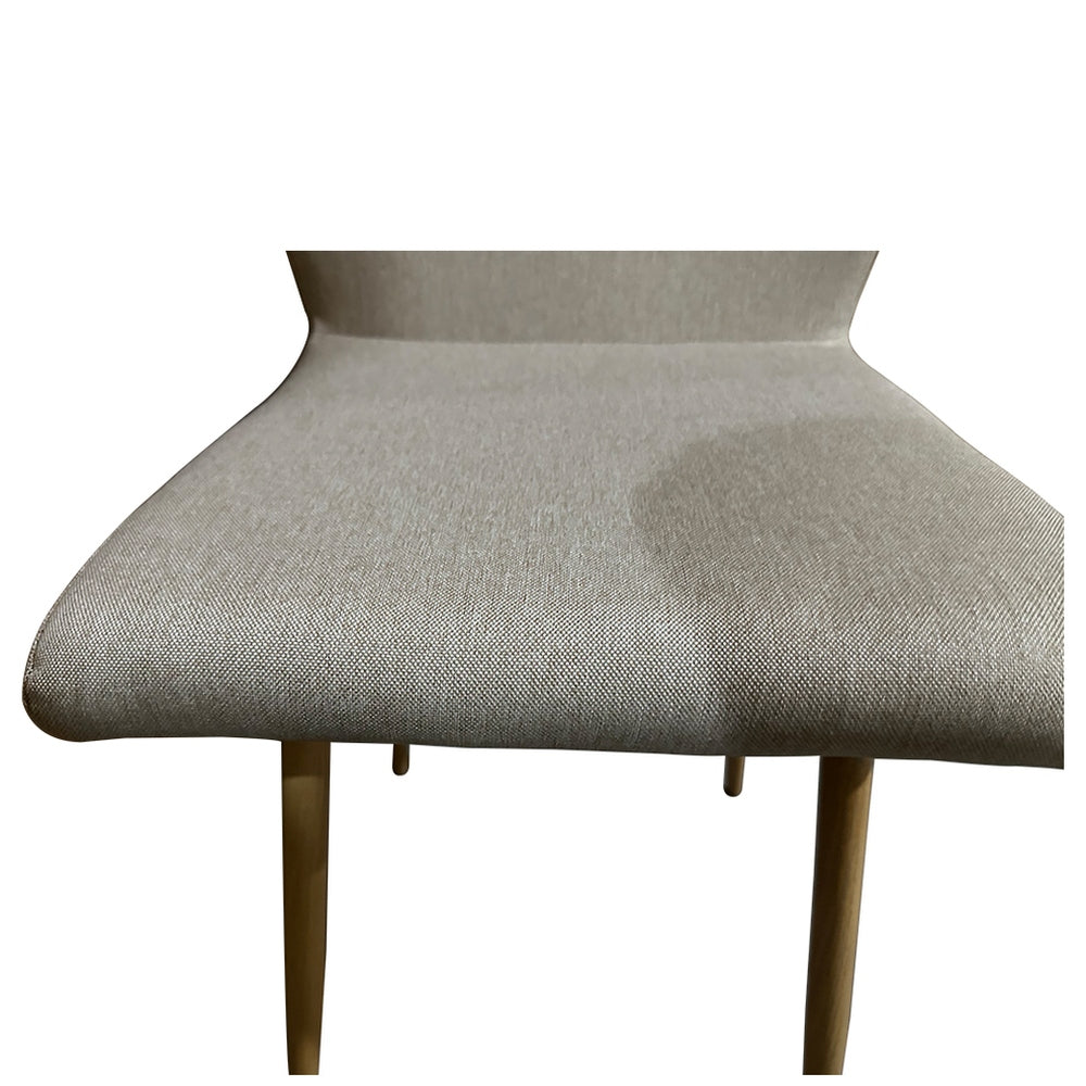 Καρέκλα Τραπεζαρίας ArteLibre LAGOA Ανοιχτό Καφέ/Φυσικό Ύφασμα/Μέταλλο 46x57x86cm - Hippiehome.gr