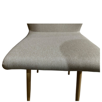 Καρέκλα Τραπεζαρίας ArteLibre LAGOA Ανοιχτό Καφέ/Φυσικό Ύφασμα/Μέταλλο 46x57x86cm - Hippiehome.gr