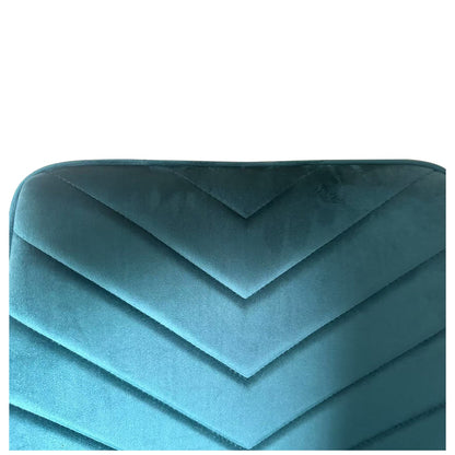 Καρέκλα Τραπεζαρίας ArteLibre FLORITA Πράσινο/Μαύρο Βελούδο/Μέταλλο 55x57x84cm - Hippiehome.gr