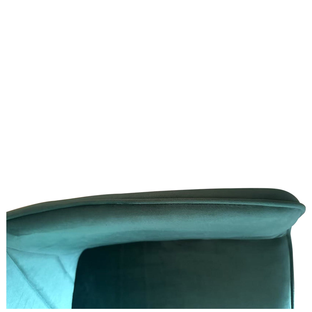 Καρέκλα Τραπεζαρίας ArteLibre FLORITA Πράσινο/Μαύρο Βελούδο/Μέταλλο 55x57x84cm - Hippiehome.gr