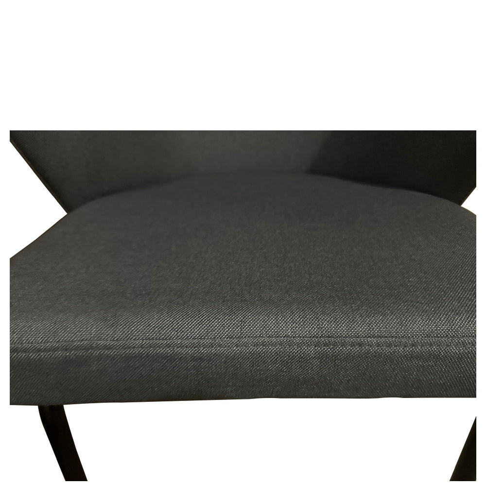 Καρέκλα Τραπεζαρίας ArteLibre JACARANDA Γκρι/Μαύρο Ύφασμα/Μέταλλο 56x56x76cm - Hippiehome.gr