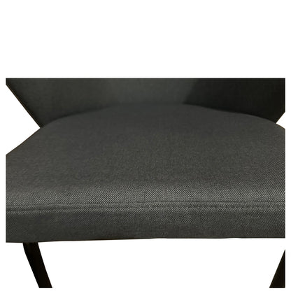 Καρέκλα Τραπεζαρίας ArteLibre JACARANDA Γκρι/Μαύρο Ύφασμα/Μέταλλο 56x56x76cm - Hippiehome.gr