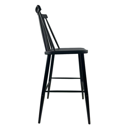 Σκαμπό Bar ArteLibre MARANTA Μαύρο PP/Μέταλλο 45x46x97cm - Hippiehome.gr