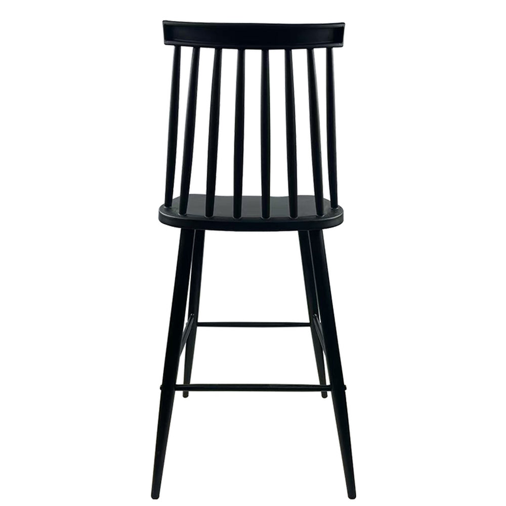 Σκαμπό Bar ArteLibre MARANTA Μαύρο PP/Μέταλλο 45x46x97cm - Hippiehome.gr