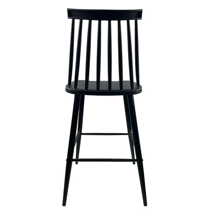 Σκαμπό Bar ArteLibre MARANTA Μαύρο PP/Μέταλλο 45x46x97cm - Hippiehome.gr