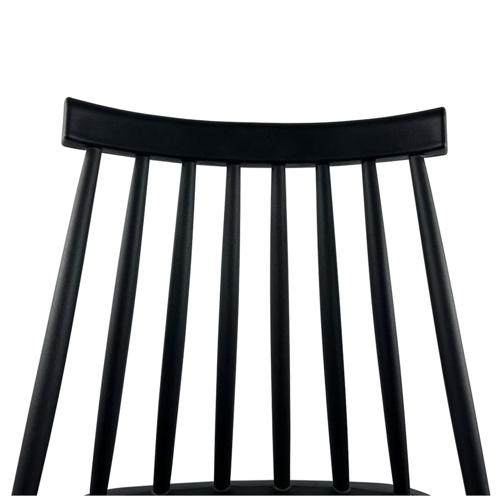 Σκαμπό Bar ArteLibre MARANTA Μαύρο PP/Μέταλλο 45x46x97cm - Hippiehome.gr