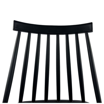 Σκαμπό Bar ArteLibre MARANTA Μαύρο PP/Μέταλλο 45x46x97cm - Hippiehome.gr