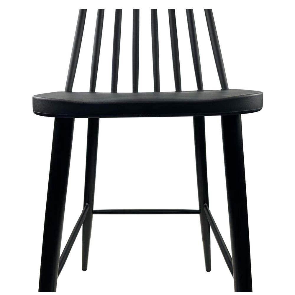 Σκαμπό Bar ArteLibre MARANTA Μαύρο PP/Μέταλλο 45x46x97cm - Hippiehome.gr