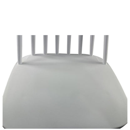 Σκαμπό Bar ArteLibre MARANTA Λευκό/Καρυδί PP/Μέταλλο 45x46x97cm - Hippiehome.gr