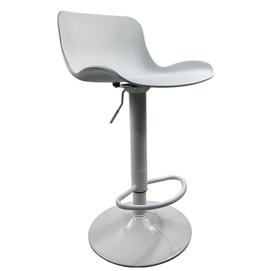 Σκαμπό Bar ArteLibre QUERIDA Λευκό PP/Μέταλλο 44x45x58/81-79/102cm - Hippiehome.gr