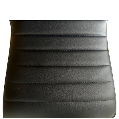 Σκαμπό Bar ArteLibre ENCANTA Μαύρο/Χρώμιο PU/Μέταλλο 41x50x59/94-80/115cm - Hippiehome.gr