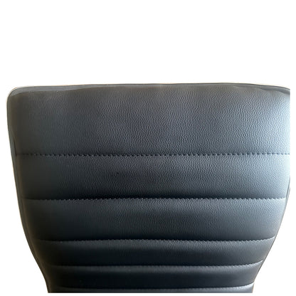 Σκαμπό Bar ArteLibre ENCANTA Μαύρο/Χρώμιο PU/Μέταλλο 41x50x59/94-80/115cm - Hippiehome.gr