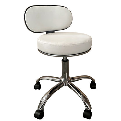 Καρέκλα Εργασίας ArteLibre FIRMEZA Λευκό/Χρώμιο PU/Μέταλλο 47x47x67/78cm - Hippiehome.gr