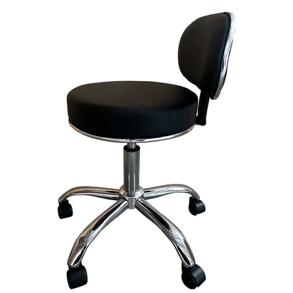 Καρέκλα Εργασίας ArteLibre FIRMEZA Μαύρο/Χρώμιο PU/Μέταλλο 47x47x67/78cm - Hippiehome.gr