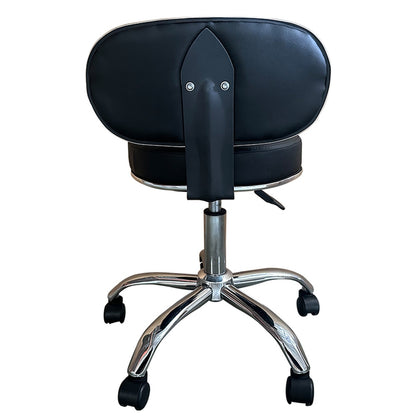 Καρέκλα Εργασίας ArteLibre FIRMEZA Μαύρο/Χρώμιο PU/Μέταλλο 47x47x67/78cm - Hippiehome.gr