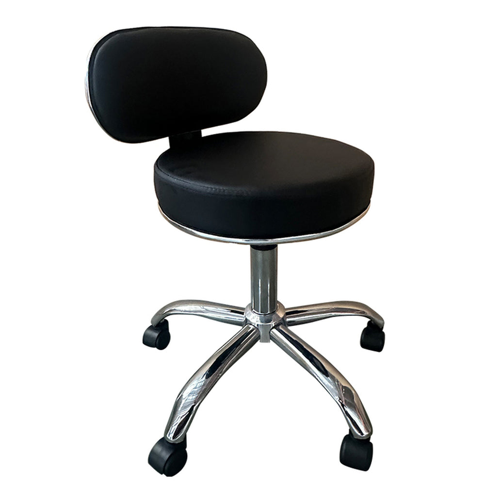 Καρέκλα Εργασίας ArteLibre FIRMEZA Μαύρο/Χρώμιο PU/Μέταλλο 47x47x67/78cm - Hippiehome.gr